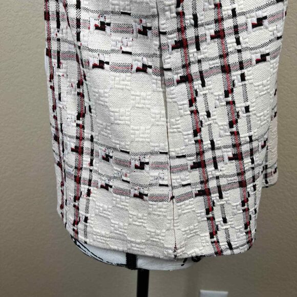 Zara Cream top women texture sleeveless black lace blouse size L bohemian boho - Picture 9 of 15